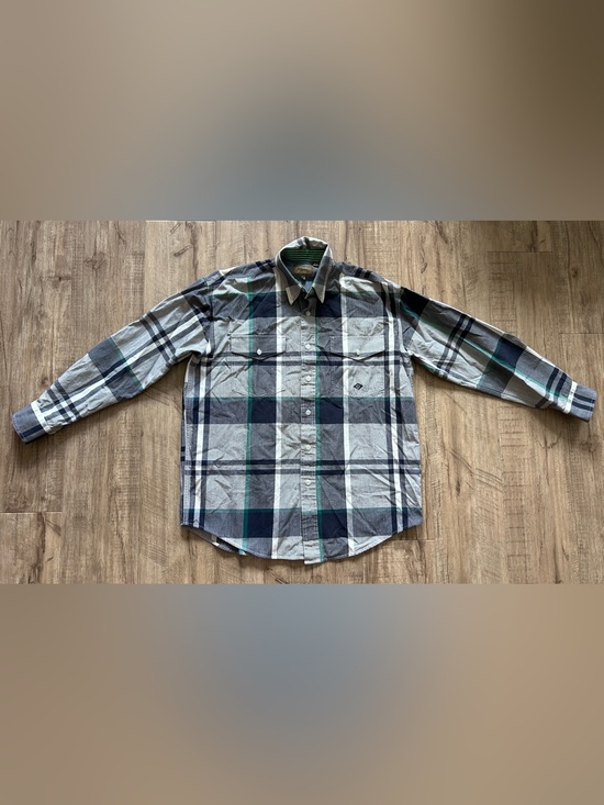 Roper Other - Roper western Men's Gray blue Green Plaid Button-Down Shirt 100% country